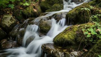 en cascading ström. generativ ai foto