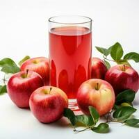 äpple juice med äpplen foto