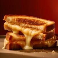 grillad ost smörgås ai genererad foto