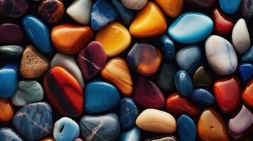 färgrik stenar bakgrund ai genererad foto