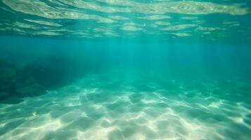 under vattnet bakgrund ai genererad foto