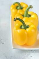 färsk gul paprika foto