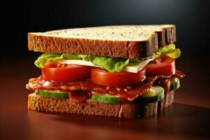 stock Foto av smörgås mat mat fotostudio ai genererad