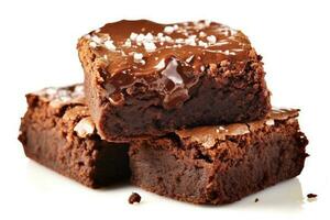 brownies luddig mat fotografi ai genererad foto