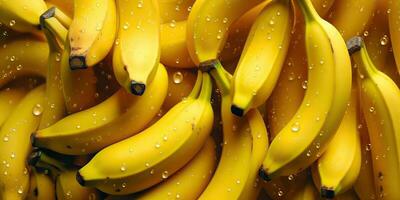 ai genererad. ai generativ. gul färsk eco organisk banan. vegetarian marknadsföra befordran dekoration. grafisk konst foto
