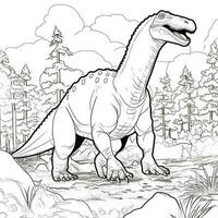 dinosaurie färg sidor foto