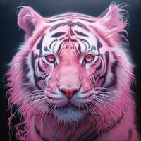 tiger rosa Färg illustration foto