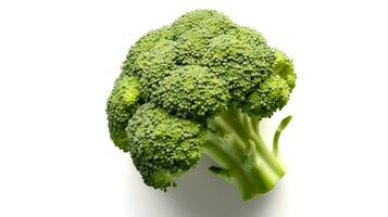 Foto av broccoli isolerat på vit bakgrund