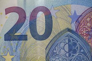 detaljerna i 20-eurosedeln