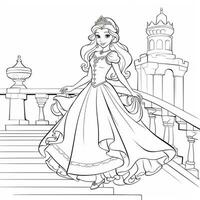 prinsessan målarbok foto