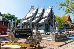 silvertemplet eller Wat Sri Suphan i Chiang Mai City norr om Thailand