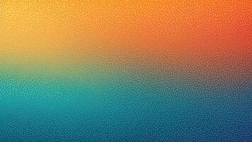 ai generativ gul orange guld korall persika rosa brun kricka blå abstrakt bakgrund för design Färg lutning ombre matt skimmer spannmål grov ljud färgrik mall foto