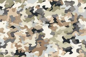 kamouflage sömlös mönster. ai generativ foto