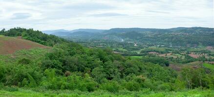 berg camping webbplats na thon by, na phueng underdistrikt, na heo distrikt loei, thailand foto