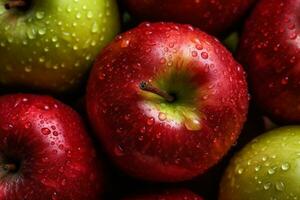ai generativ Foto av en färsk äpple