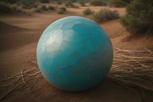 närbild av en färgrik boll. ai generativ foto