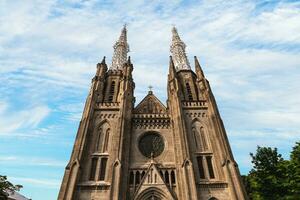 jakarta katedral, en roman katolik katedral belägen i jakarta, indonesien foto