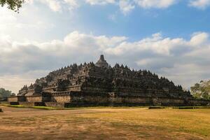 borobudur eller barabudur, en mahayana buddist tempel i magelang regentskap, java, indonesien foto