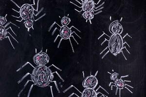 arachnophobia rädsla av spindlar foto