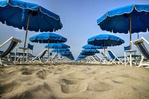 viareggio och dess strand foto