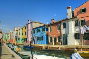 de färger av burano foto