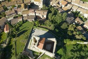 de små fästning av suvereto tuscany Italien foto
