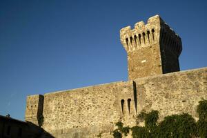 fotografisk dokumentation av de slott av populonia tuscany Italien foto