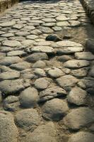 detaljer av de gammal stad av pompeii neapel foto