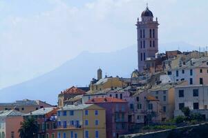 fotografisk se av de stad av bastia Frankrike foto