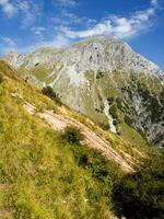 på de vägar av de apuan alps Italien foto