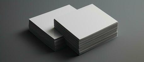 företag kort med vit och svart mönster på en grå bakgrund, terar kopia Plats, representerar foto