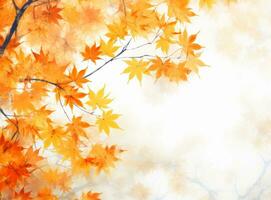 orange höst löv bakgrund foto