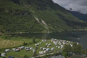 geiranger fjord i norge foto