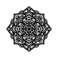 mandalas för färg bok. dekorativ runda ornament. ovanlig blomma form. orientalisk mönster, illustration, mandala mönster. väva design element. foto