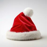 santa claus hatt isolerat foto