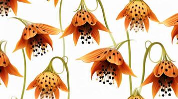 fritillaria blomma mönstrad bakgrund. blomma textur bakgrund. generativ ai foto