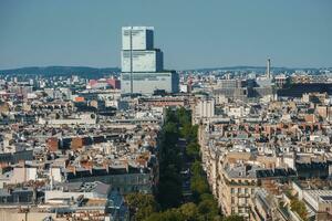 paris stadsbild se från eiffel torn foto