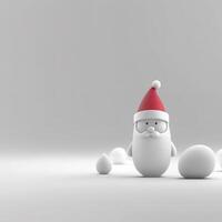 minimalistisk jul leksaker.. generativ ai foto