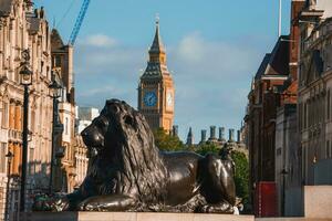 London trafalgar fyrkant i Storbritannien England foto