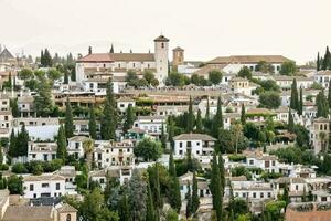 se av de historisk stad granada foto