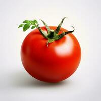 färsk och mogen tomat friska mat med isolerat bakgrund generativ ai foto