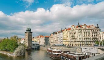 skön se av de stad prag foto