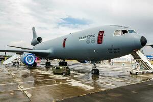 förenad stater luft tvinga usaf kc-10a förlängare 87-0120 transport tankfartyg plan statisk visa på riat kunglig internationell luft tatuering 2018 flyguppvisning foto