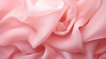 rosa silke abstrakt bakgrund terar en reste sig formad textur. silhuett begrepp foto