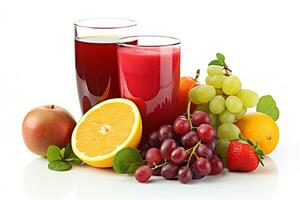 illustration av annorlunda frukt juicer och smoothies foto