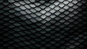 bakgrund textur svart läder reptiler. orm hud eller drake skala textur foto