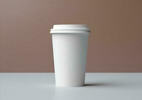 kaffe papper kopp attrapp - tom kaffe råna falsk upp omslag foto