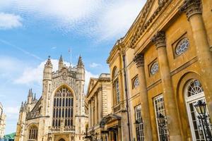 klosterkyrkan Saint Peter och Saint Paul, Bath, allmänt känd som Bath Abbey, Somerset England foto