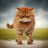 arg brittiskt katt. ai generativ foto