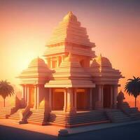 ai's syn för modern hindu tempel bilder foto